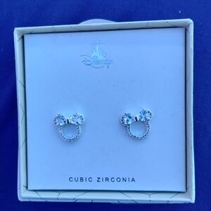 Disney Silver Cubic Zirconia Earrings
